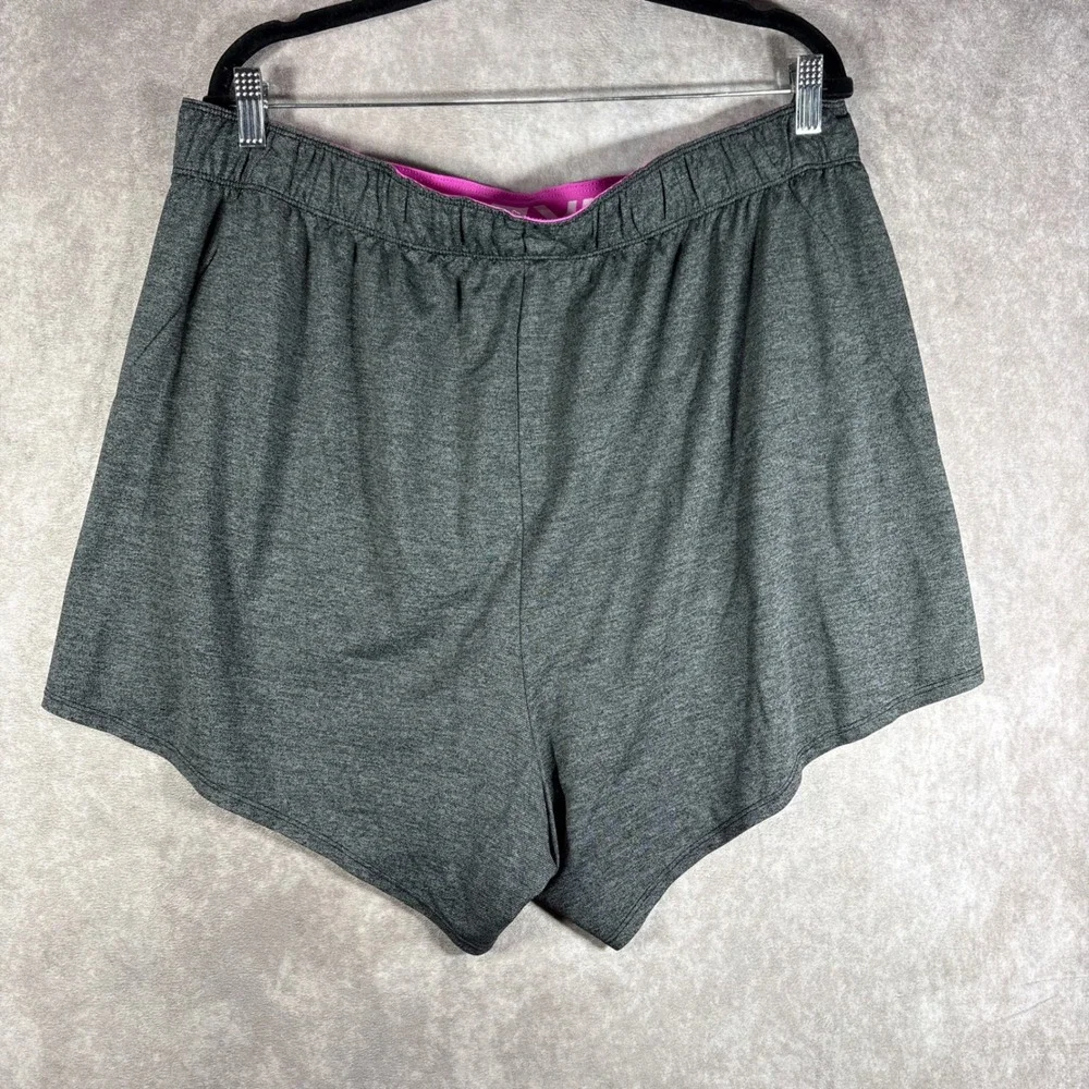 Nike Shorts Womens 1X Gray Dri-FIT CT0605-014 Training Activewear Gym Running